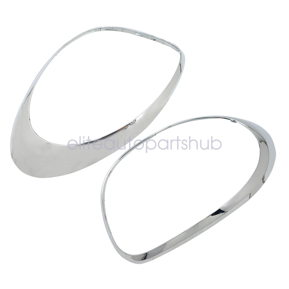 For Fiat 500L 2014-2020 Rear Left + Right Side Taillight Lamp Trim Ring Chrome — 第 4/4 张图片