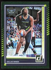 2025 Donruss WNBA #57 Teaira McCowan Green Shimmer Dallas Wings Basketball Card
