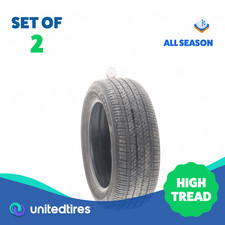 Set Of 2 Used 20555r16 Bridgestone Ecopia Ep422 Plus 91h - 8.532