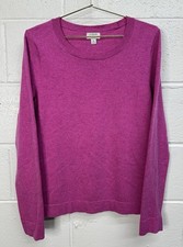 J.Crew Cotton Wool Blend Teddie Sweater Pink Crewneck / Women  s Medium
