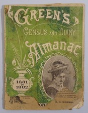 1881 & 82 Green's Census & Diary Almanac Quack Medicine C31J