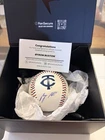 Byron Buxton Autographed Twins Logo Baseball Fanatics Under Wraps 2026