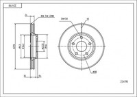 Hart Tarcze Iii 2X Bremsscheiben Ø 278 BelüFtet FüR Ford Transit Connect