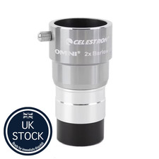 Celestron Omni 2x Barlow Lens 1.25" For Astronomical Telescope 93326