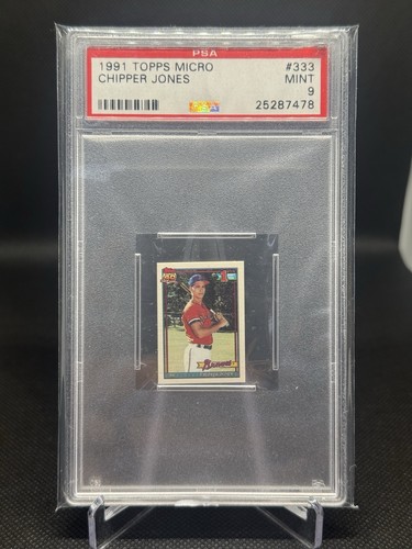 Chipper Jones #333 1991 Topps Micro card