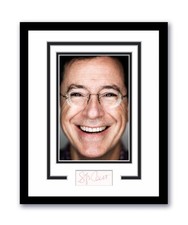 Stephen Colbert Autographed Signed 11x14 Framed Photo Late Show Comedy ACOA