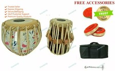 3D Printed Folk Musical Percussion Instrument Brass Tabla Drums Set With Bag