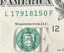 MAY 18 1971 Birthday TRUE REVERSE Date Note Fancy Serial Number One Dollar Bill