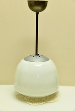 Alte Kugellampe Art Deco Bauhaus Kugelleucht Deckenlampe Pendelleuchte Opal Glas