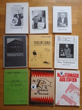 Konvolut 9 B&uuml;cher zur Zauberkunst: Kaufmann, Andra, de la Torre, Gro&szlig;kopf, Trost