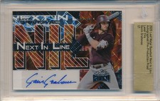 2025 LEAF METAL GAVIN GRAHOVAC PRE-PRODUCTION PROOF LASER FIRE AUTO #1/1 AUTO RC