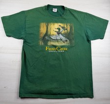 Vtg Hanes Fresh Creek Outfitters Shirt Duck Wildlife Single Stitch USA Made XL