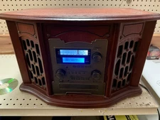 Innovative Technology ITRR-501 Wooden Recordable 5-in-1 Music Center Turntable