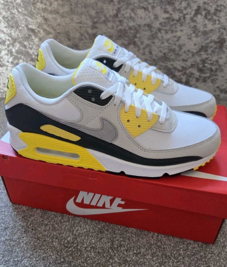 nike air max 90 yellow grey