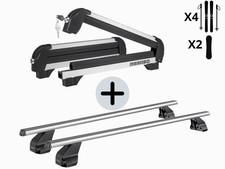 DACHTRÄGER SET MIT SKITRÄGER 4 SKI 2 SNOWBOARD FÜR BMW 3-ER (E90) 4P