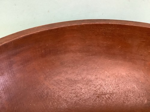 Antique Wooden Chopping Bowl 5.5”H 16”-17” Diameter - Picture 9 of 10