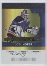 2021 Credentials 2020-21 Debut Ticket Access Yellow 47/249 Joel Hofer #117 13i9