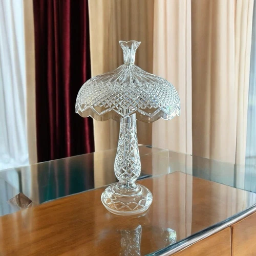 Vintage WATERFORD ACHILL CRYSTAL LAMP 19” Lamp With Tag & assembly Instructions