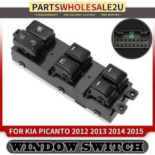 Front Driver Lh Master Power Window Switch For Kia Picanto 2012 2013 2014 2015