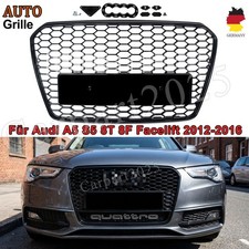 Für 2012-2016 Audi A5/S5 B8.5 Wabengrill Kühlergrill RS-Stil Hochglanz Schwarz