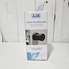 AST Keyless Knob Door Lock Fingerprint Pin Code Back up Key Smart Knob APP
