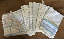 Lot of Vintage Baby/Receiving/Hospital Blankets - USED See Pictures