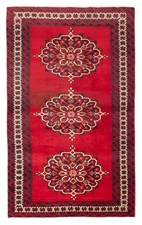 4'0" x 6'11" Traditional Vintage Hand Knotted Oriental Carpet Wool Area Rug