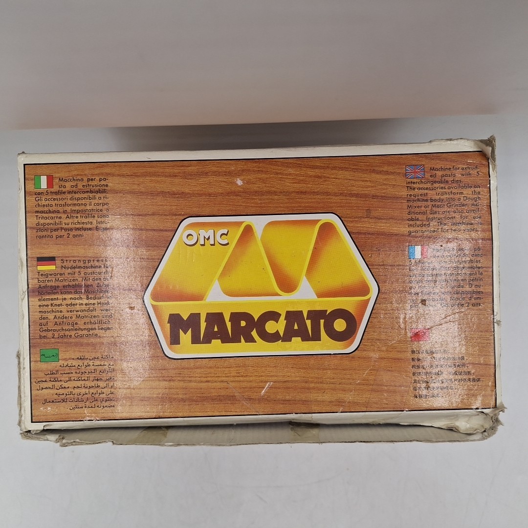 Marcato Extruder Regina Manual Pasta Maker Chrome-Plated Steel, White