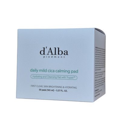 D'ALBA PIEDMONT Daily Mild Cica Calming Pad 50pads (165mL)