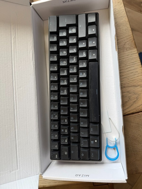 mizar mz60 luna mechanical gaming keyboard black
