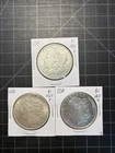 3x USA Silver Morgan Dollar 1921 P D S