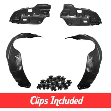 Fender Liner & Lower Engine Under Cover Set w/ Clips For 2002-2006 Toyota Camry