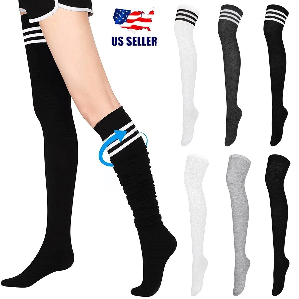 Calcetines De Lana Hasta La Rodilla Para Mujer | Mercería Y Tejidos