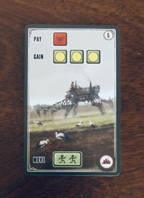 Scythe | Purple Factory Card #6 | Official Replacement/Extra Game Piece ...