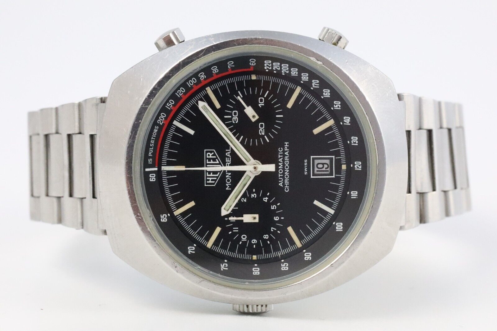 Bild 1 - HEUER Montreal Automatic Chronograph 110.503N 1970er 42mm Dif21888 AVS18039 X