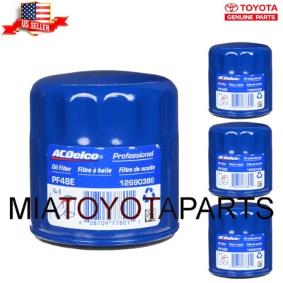 Pf48e 3 Set OEM ACDelco PF48E Genuine Engine Oil Filter PF48 | eBay