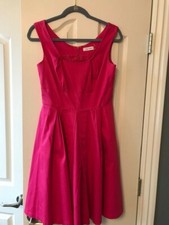 Calvin Klein Womens Pink Cotton Sleeveless Fully Lined Party Dress Size 4