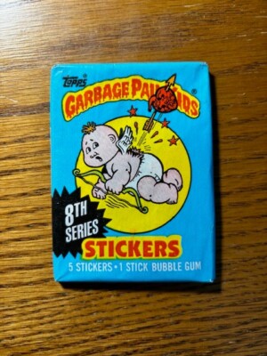1987 TOPPS GARBAGE PAIL KIDS 8th Series STICKER Sealed PACK x 1