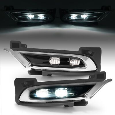 For 2015-2021 Chrysler 300 LED Par Fog Lghts Bumper Drvng Lamps