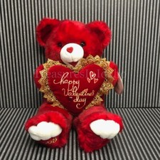 Dan Dee 2008 Sweetheart Teddy Red Happy Valentine  s Day Plush 20  ' Orig. Owner
