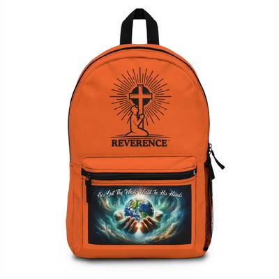 He's Got The Whole World In His Hands Backpack, Orange