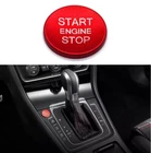 Red Aluminum Alloy Engine Start Stop Button Cover Trim Fits 15-20 Golf 7 MK7 GTI
