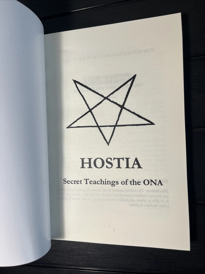 Hostia by Order of Nine Angles, ONA, New Reprint - Image 4 of 4
