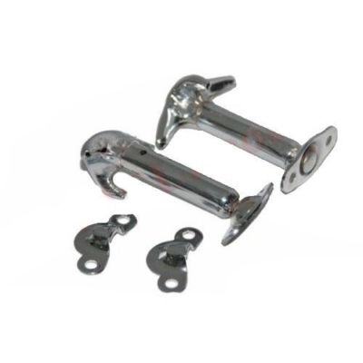 Motorhaube Riegel Set Verchromt Paar Für 4x4 Jeep Wrangler Willys Jeeps Gec
