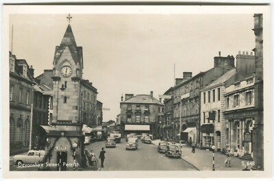 DEONSHIRE STREET, PENRITH - Cumberland Postkarte Sanderson & Dixon