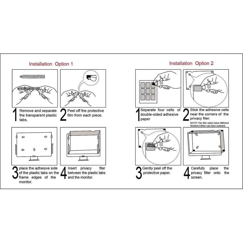 Screen protector matte AG film anti-reflective is PET material21.5inch 475 * 268 - Image 2 of 4