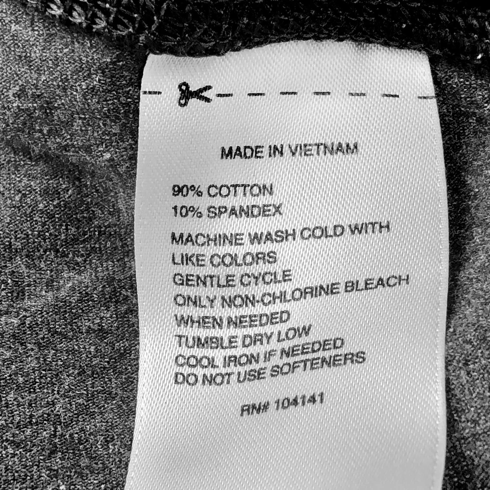 Reebok Gray Jogger Leggings Cotton Stretch Womens Large - Image 4 of 4