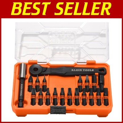 Klein ProFlex Bit Set, Slim Micro-Ratchet, Magnetic