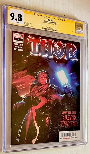THOR #5 (#731) MARVEL COMICS GRADED CGC 9.8 SIGNED BY DONNY CATES-Coipel Cover