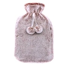 Hot Water Bottle With Cover Luxury Soft Fluffy 2L High Quality Rubber Faux Fur